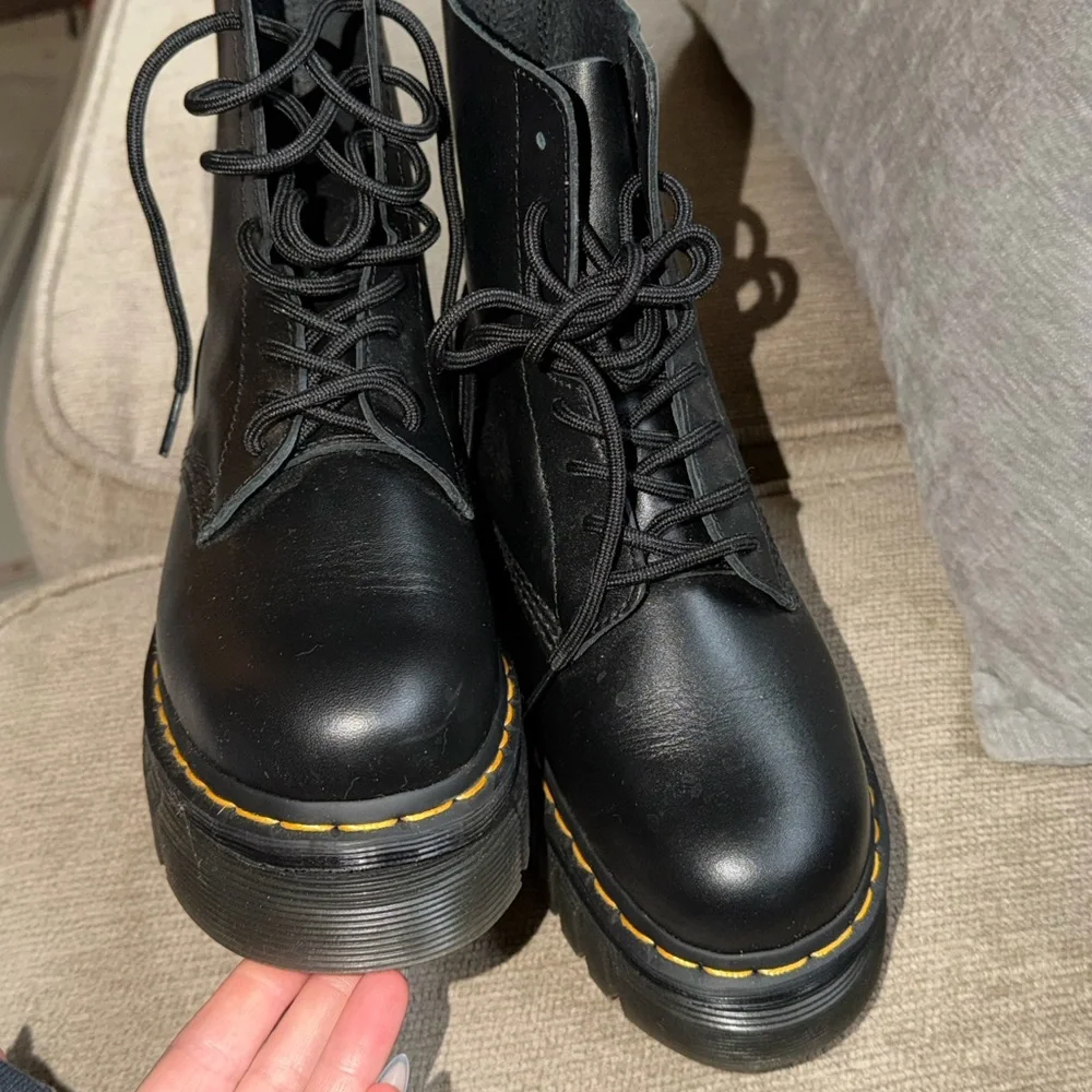 Dr. Martens Black Chunky Sole Boots - Picture 3 of 4